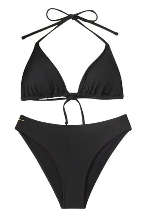 SheIn Triangle Bikini Set in Black, Size M​‍​‍​ thumbnail 1