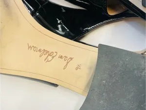 Sam Edelman Terra Slingback Block Heel Pumps Black Patent Square Toe 9.5 thumbnail 12