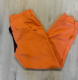 Figs Women's Bright Orange Jogger Sweatpants thumbnail 1