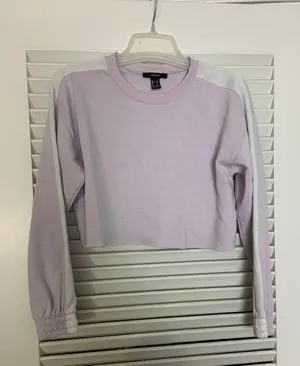 MD Light Purple Crop Top Dance Sweater thumbnail 1