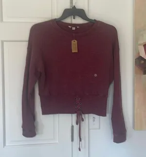 American eagle outfitters burgundy sweatshirt NEW!! Large thumbnail 3