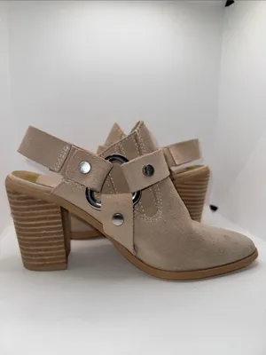 Dolce Vita Rango Heeled Mules Tan Suede Women’s 6 thumbnail 3