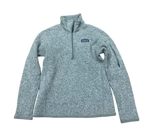 Patagonia Better Sweater‎ Quarter Zip Fleece Pullover Gray Knit Cozy Size S thumbnail 1