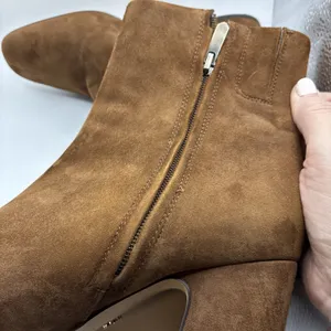 Sam Edelman Codie Booties Women’s 7 Brown Dark Caramel Suede Ankle Boots thumbnail 4