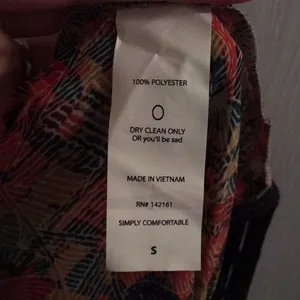 LuLaRoe S semi sheer Monroe western fringe kimono thumbnail 2