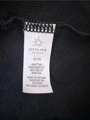 aerie Black Cropped Muscle Tee thumbnail 5