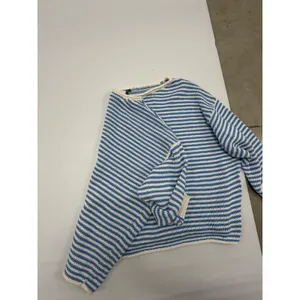 Wild Fable Blue Cream Striped Knit Boat Neck Sweater Plus Size 4X NWT thumbnail 7