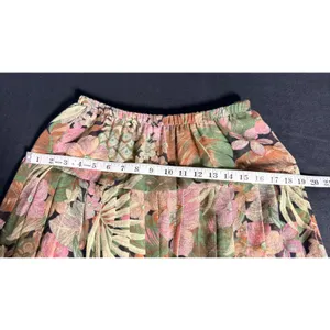 Vintage 80s Lady Carol Tropical Floral 2 Piece Skirt Set USA Size 10 small retro thumbnail 15
