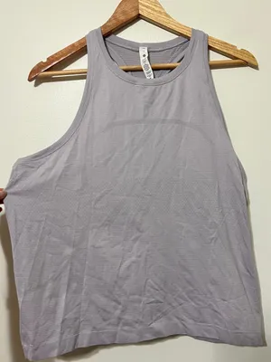 Lululemon Swiftly Tank Top Size 12 Purple Waist Length thumbnail 3