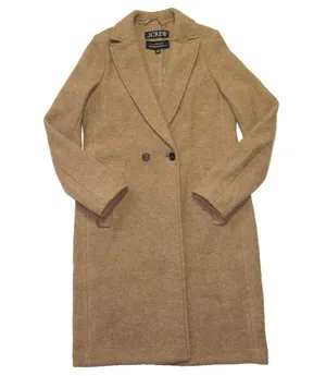 NWT J.Crew New Daphne Topcoat in Heather Camel Italian Boiled Wool Coat 2T $228 thumbnail 3
