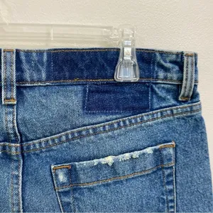 BDG Betty High Rise Distressed Raw Hem Wide Leg Cropped Culotte‎ Jeans Sz 28 thumbnail 8
