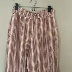 NWT Striped Pink and White Wide-Leg Pants Size XL thumbnail 2
