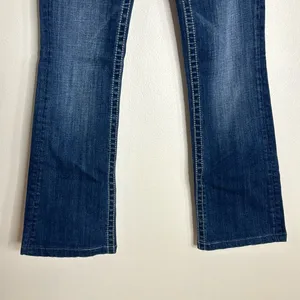 Miss Me ladies bootcut denim jeans‎ with studded bling gem pockets size 27 thumbnail 4