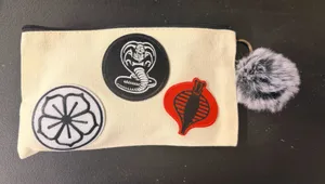 Handmade Stylish Cream Key & Card Holder‎ with Patches thumbnail 1