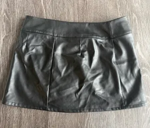 Wild Fable Black Pleather Skirt thumbnail 1