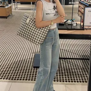 coach City Tote Bag With Houndstooth Print cj626 thumbnail 8