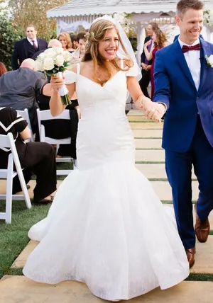 Wedding dress‎ White Size 8 thumbnail 1