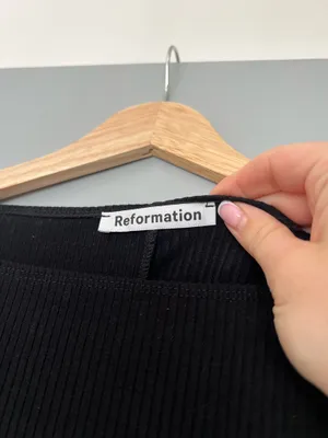 Reformation Belmont Knit Dress black xs thumbnail 7