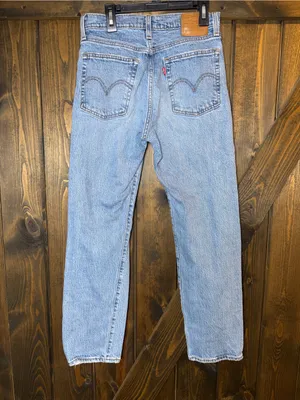 Levi's Premium Wedgie Straight Jeans Minimalism 90s Chic Classic Americana Sz 26 thumbnail 2