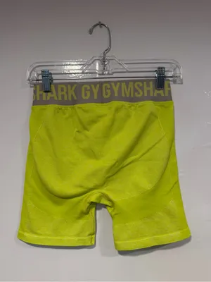 Gymshark Neon Yellow Biker Performance Shorts‎ thumbnail 3