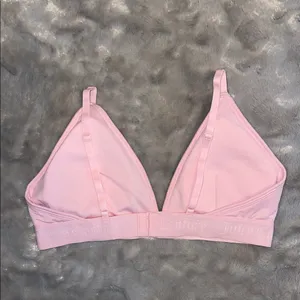 Juicy Couture Pink Bralette L | Logo Band | Soft Stretch Sleepwear thumbnail 5