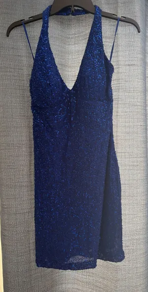 Windsor Dress Homecoming Blue Royal Sparkly thumbnail 1