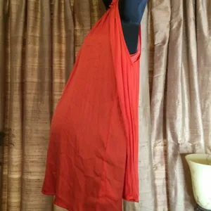 Motherhood Maternity Women's Orange Cold Shoulder Summer Top-Size S-NWT thumbnail 4