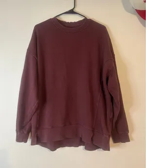 Red aerie oversized crewneck thumbnail 1