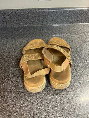 American Rag Woven Double-Strap Espadrille Slides in Tan thumbnail 3