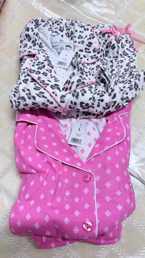 NWT Karen Neuburger Women’s 2-Piece Pajama Set Bundle – Size Large (Leopard & Pi thumbnail 4