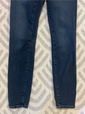 MADEWELL Women’s Curvy High Rise Skinny Blue Denim Jeans 26 thumbnail 3
