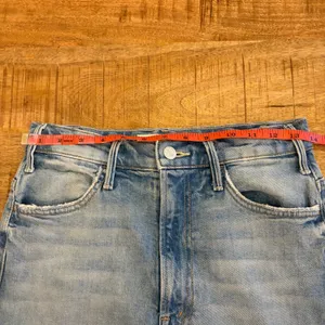 Mother Superior The Hustler Roller Sneak Jeans 26 I Confess Wide Leg Light Wash thumbnail 16