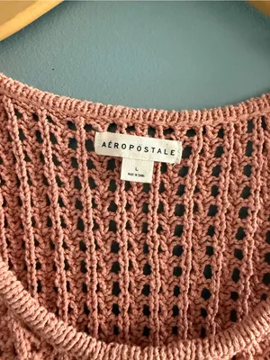 Aeropostale Crochet Chunky Knit Tank Top thumbnail 3