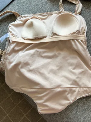 Kona Sol Beige and Light Brown Snakeskin Patterned Swim One Piece | Large 12-14 thumbnail 10