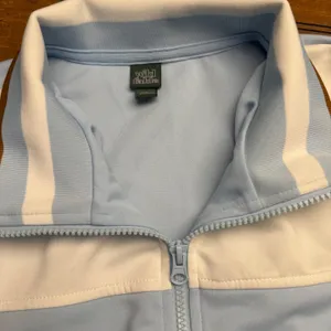 Wild‎ Fable Women's Blue White Track Jacket Full Zip Athletic Retro Size L thumbnail 3