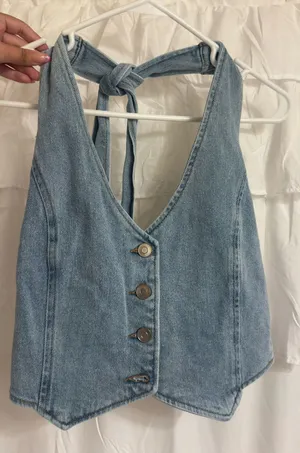 Denim top thumbnail 1