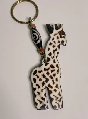 Giraffe key chain Brown thumbnail 1