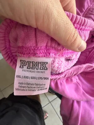 Victoria's Secret PINK Bright Magenta Pink Drawstring Joggers / Sweatpants - Size XXL thumbnail 2