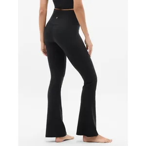 Athleta Elation Pull On Ultra High Waisted Flare Leggings Pants Black XS thumbnail 3