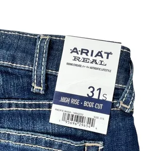 New Women’s Ariat R.E.A.L. High Rise Dorothy Boot Cut Jean Size 31 Short thumbnail 8