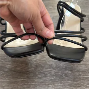 Nine West Stylish Black Women's Heels Strappy Sandals thumbnail 4