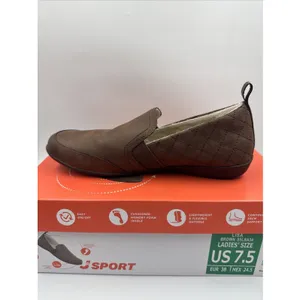 JSport Women's Casual Loafer Slip On Shoes Flats Faux Fur Lined Brown Size 7.5 thumbnail 10