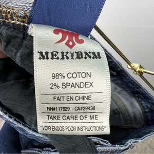 MEK DNM Avalon Cigarette Jeans Women 28 Dark Wash Low Rise Skinny Y2K thumbnail 12