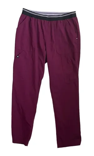 Beyond Scrubs Women Scrub Pants MP Maroon‎ Medical Uniform Nurse Workwear Dental thumbnail 1