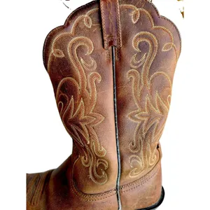 Ariat Legend Leather Western Cowboy Boots 7B Brown Square Toe Russet Rebel thumbnail 10