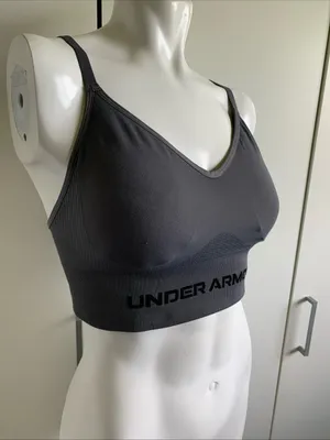 Under Armour vanish seamless low size medium gray sports bra thumbnail 2