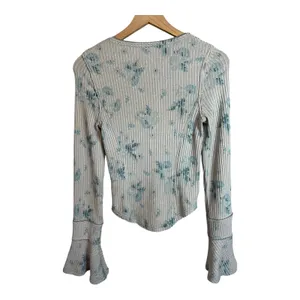 Free People Layer Me Long Sleeve Henley Top In Vintage Floral thumbnail 7