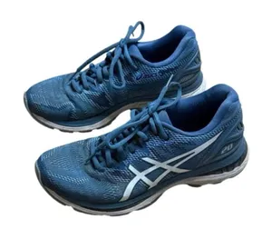 Asics Gel-Nimbus 20 Blue White Women US 8 Running Shoes Sneakers T850N C6 thumbnail 1