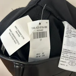 NWT Abercrombie & Fitch The Ankle Straight Ultra High Rise Vegan Leather Size 4 thumbnail 9