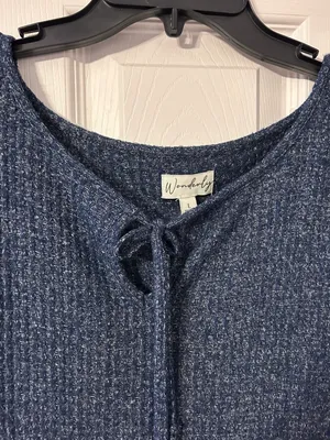 Blue Sweater Top thumbnail 2
